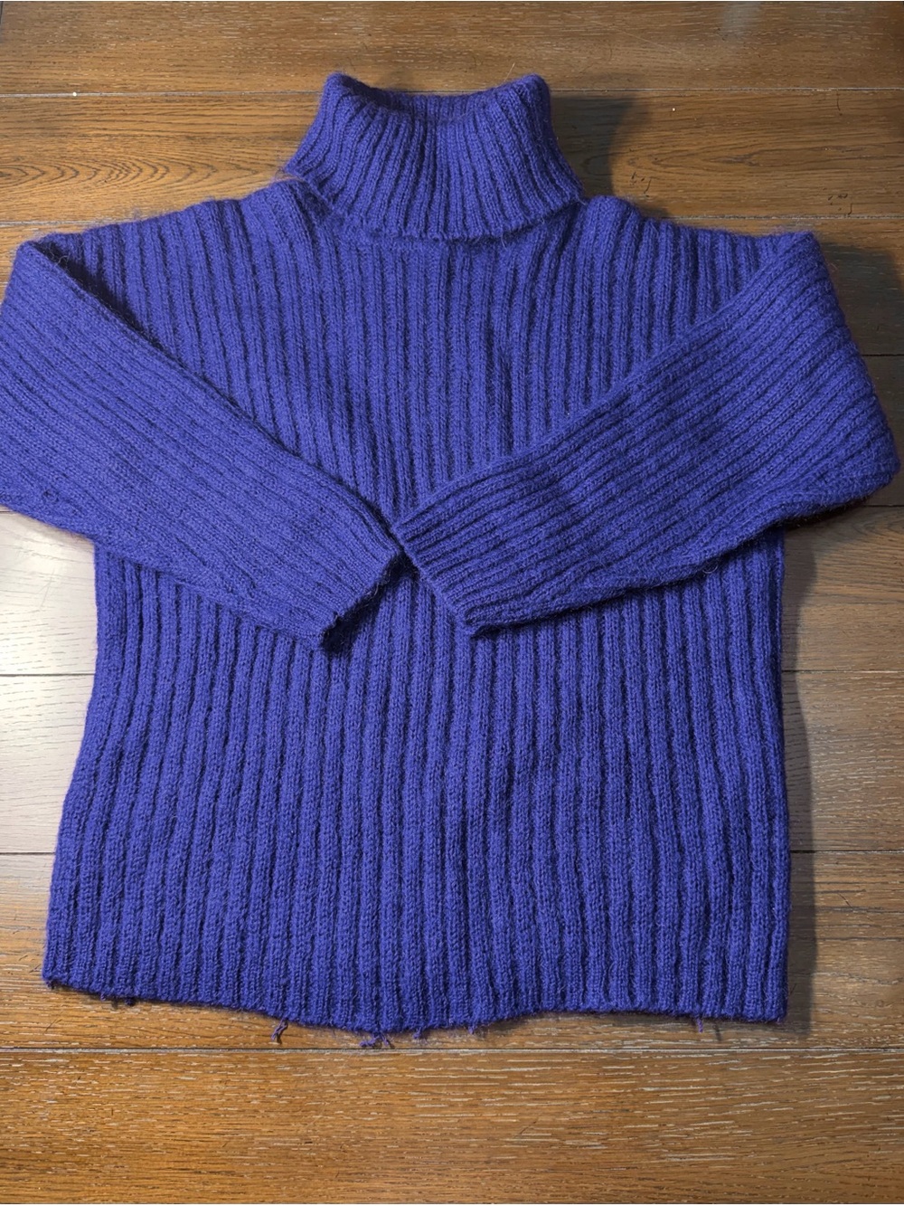 Vintage Paul Harris Design Vintage Sweater Womens Large Mohair Blend Blue Purple